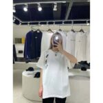 Louis Vuitton Women Floating LV Printed T-Shirt Cotton White Slim Fit - Image 12