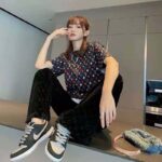 Louis Vuitton Women Game On Contrast Back Cotton T-Shirt Monogram Loop Details-Black – Image 11