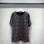 Louis Vuitton Women Game On Contrast Back Cotton T-Shirt Monogram Loop Details-Black – Image 2