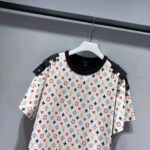 Louis Vuitton Men Game On Contrast Back Cotton T-Shirt Monogram Loop Details-White - Image 4