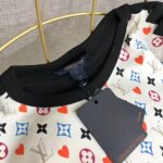 Louis Vuitton Men Game On Contrast Back Cotton T-Shirt Monogram Loop Details-White - Image 8