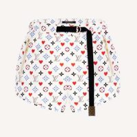 Louis Vuitton Women Game On D-Ring Drawstring Jogging Shorts Monogram Canvas-White