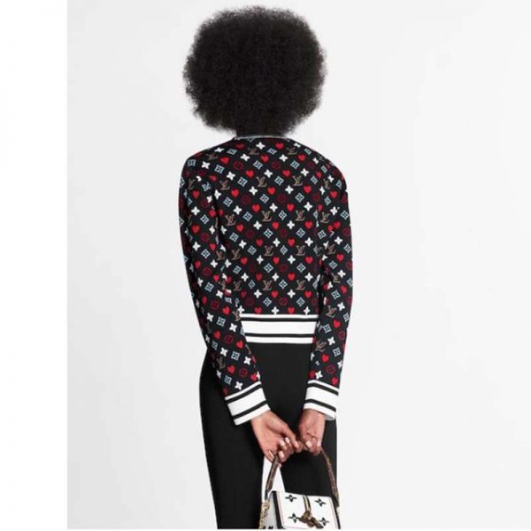 Louis Vuitton Women Game On Striped Hem Jacquard Knit Long-Sleeved Pullover Regular Fit (1)