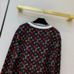 Louis Vuitton Women Game On Striped Hem Jacquard Knit Long-Sleeved Pullover Regular Fit - Image 4