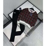 Louis Vuitton Women Game On Striped Hem Jacquard Knit Long-Sleeved Pullover Regular Fit - Image 6