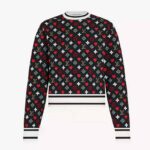 Louis Vuitton Women Game On Striped Hem Jacquard Knit Long-Sleeved Pullover Regular Fit