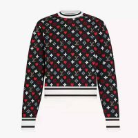 Louis Vuitton Women Game On Striped Hem Jacquard Knit Long-Sleeved Pullover Regular Fit