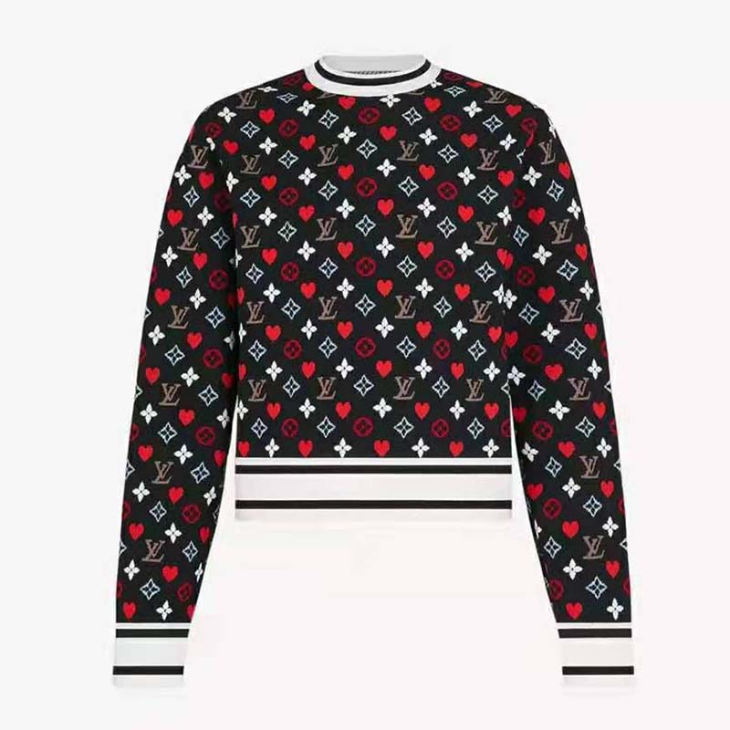 Louis Vuitton Louis 4 Vuitton Knitted Pullover Geranium. Size S0