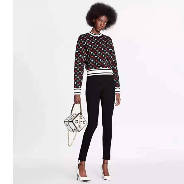 Louis Vuitton Women Game On Striped Hem Jacquard Knit Long-Sleeved Pullover Regular Fit (4)