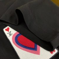 Louis Vuitton Women Game On Thread-Embroidered T-Shirt Regular Fit-Black
