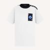 Louis Vuitton Women Game On Thread-Embroidered T-Shirt Regular Fit-White