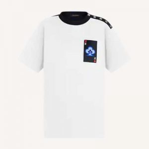 Louis Vuitton Women Game On Thread-Embroidered T-Shirt Regular Fit-White