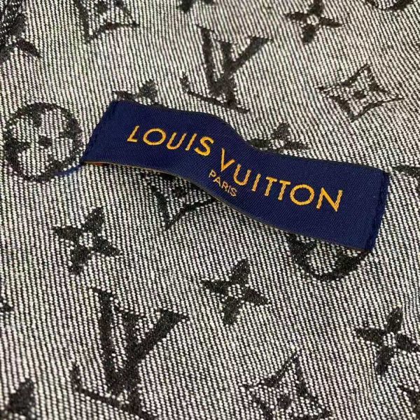 Louis Vuitton Women Giant Damier Waves Monogram Denim Jacket Cotton Regular Fit-Black (3)