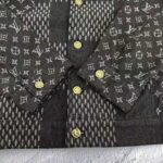 Louis Vuitton Women Giant Damier Waves Monogram Denim Jacket Cotton Regular Fit-Black - Image 5