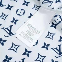 Louis Vuitton Women LV Escale Printed T-Shirt Monogram Cotton White Regular Fit