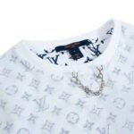 Louis Vuitton Men LV Escale Printed T-Shirt Monogram Cotton White Regular Fit - Bild 4