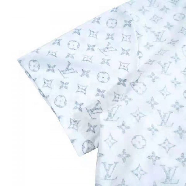 Louis Vuitton Women LV Escale Printed T-Shirt Monogram Cotton White Regular Fit (14)