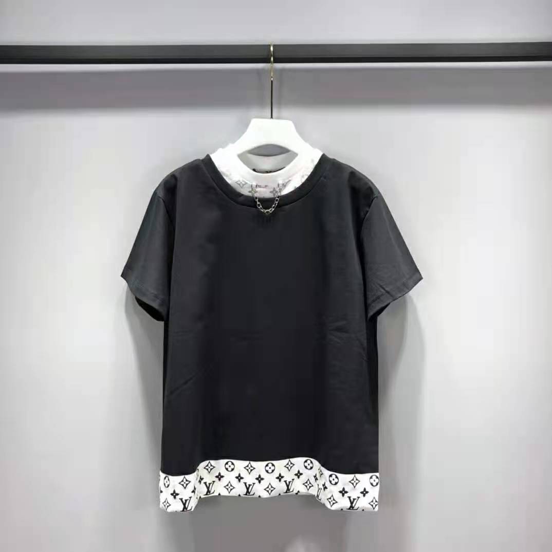 Louis Vuitton 2020 Stitch Print T-Shirt - Black T-Shirts, Clothing -  LOU764135