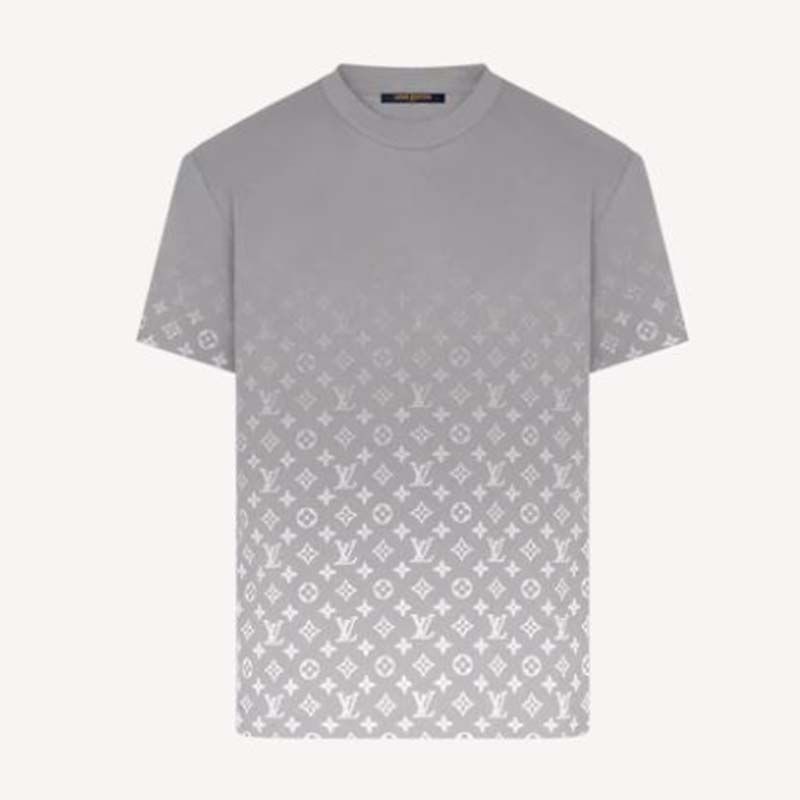 T-shirt Louis Vuitton Grey size M International in Cotton - 25367801