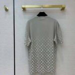 Louis Vuitton Women Monogram Gradient T-Shirt Cotton Grey - immagine 3