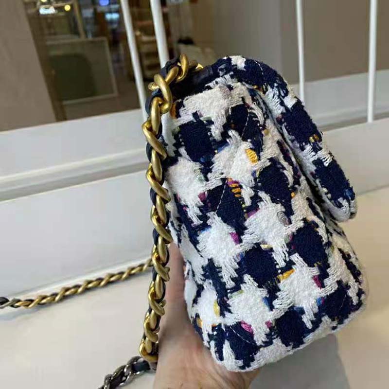 19 Flap Bag Tweed Multicolour