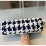 Chanel Women 19 Flap Bag Tweed Gold Silver-Tone Ruthenium-Finish Metal Ecru Navy Blue Multicolor - immagine 6