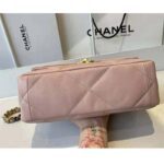 Chanel Women Chanel 19 Flap Bag Lambskin Gold Silver-Tone Ruthenium-Finish Metal Light Pink - Imagen 8