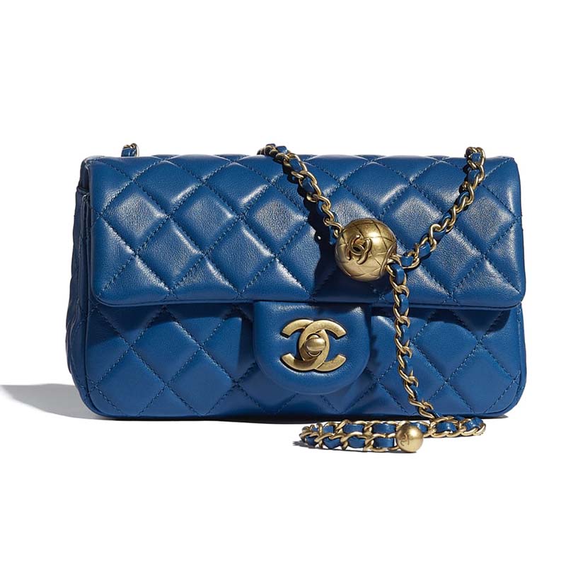 Chanel Vintage Blue royal 7 mini Flap bag - AWL3372 – LuxuryPromise