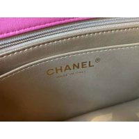 Chanel Women Mini Flap Bag Lambskin & Gold-Tone Metal Coral