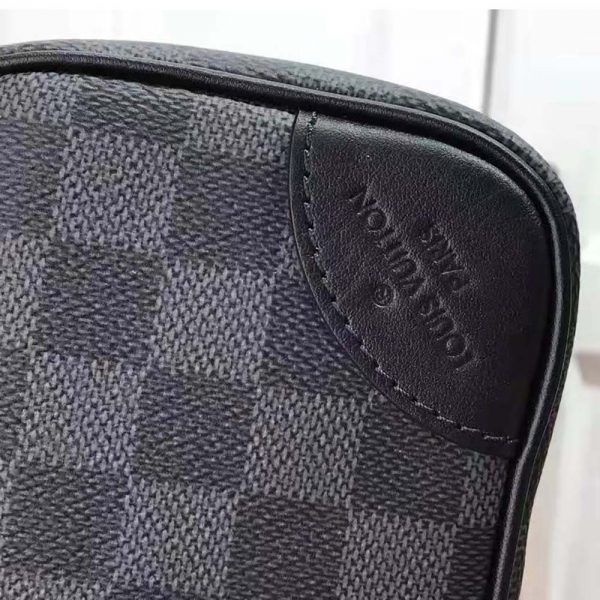 Louis Vuitton LV Men Scott Messenger Damier Graphite N50018 Shoulder Bag (8)