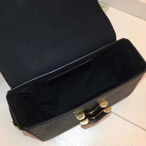 Louis Vuitton LV Women Twist MM Handbag M57517 in Grained Epi Calfskin-Black (4)