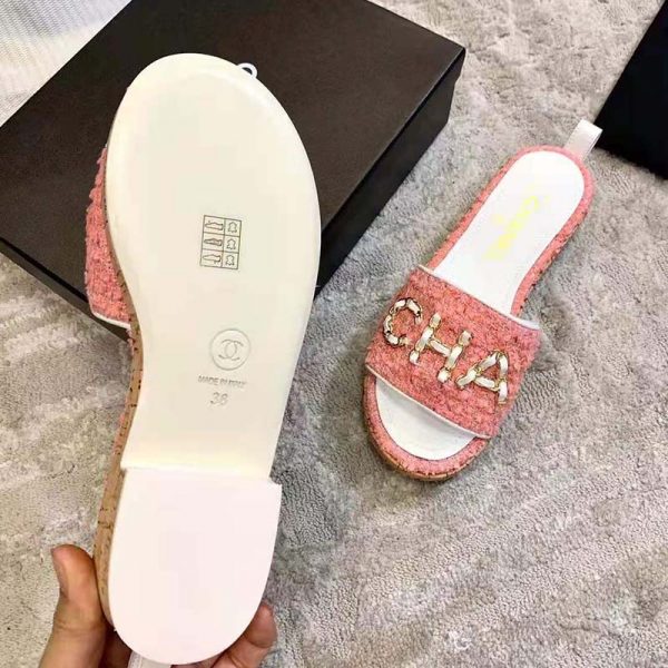 chanel flat mules