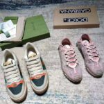 Gucci GG Men's Screener GG Sneaker White Leather and GG Canvas - Image 6