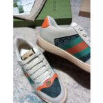 Gucci GG Men's Screener GG Sneaker White Leather and GG Canvas - Image 7