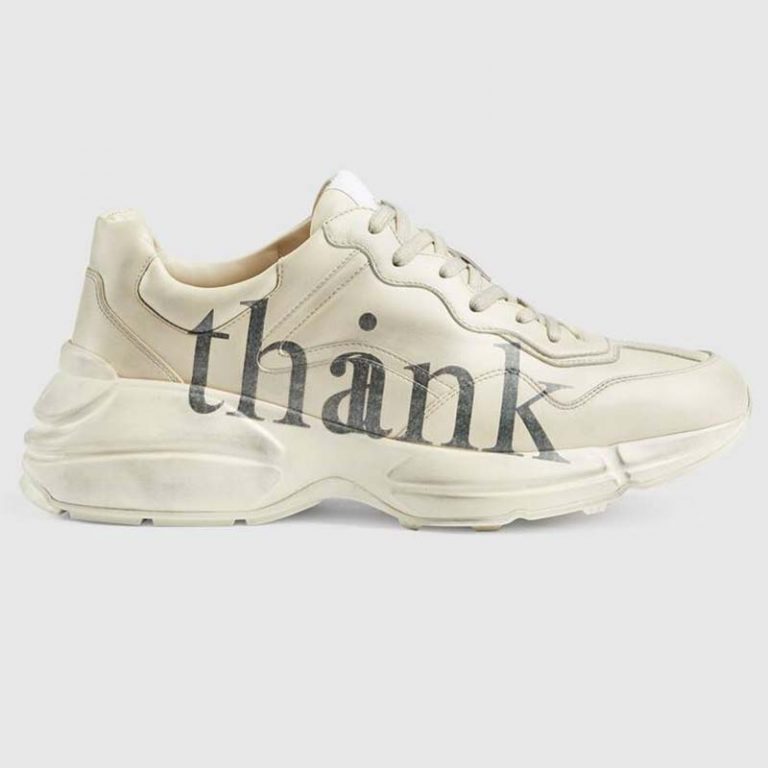 men's rhyton leather sneaker with wave