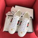 Gucci GG Unisex Ace Embroidered Sneaker Green and Red Web - immagine 4
