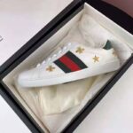 Gucci GG Unisex Ace Embroidered Sneaker Green and Red Web - immagine 9