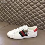 Gucci GG Unisex Ace Sneaker Cat Green Red Web Gucci Cat Embroidery - Image 3
