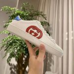 Gucci GG Unisex Ace Sneaker with Interlocking G White Leather 1.5 cm Heel - Image 5