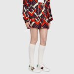 Gucci GG Unisex Bananya Ace Sneaker White Leather with Green and Red Web - Image 11