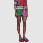 Gucci GG Women GG Multicolor Platform Sandal Light Blue and Blue GG Canvas - Image 10