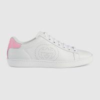 Gucci GG Women’s Ace Sneaker with Interlocking G White Scrap Less Leather