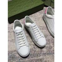 Gucci GG Women’s Ace Sneaker with Interlocking G White Scrap Less Leather