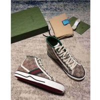 Gucci Men’s Gucci Tennis 1977 High Top Sneaker Beige Original GG Canvas