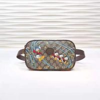 Gucci Unisex Disney x Gucci Donald Duck Print Belt Bag Leather Interlocking G