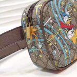 Gucci Unisex Disney x Gucci Donald Duck Print Belt Bag Leather Interlocking G – Image 9