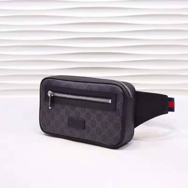 Gucci Unisex GG Black Belt Bag Black 