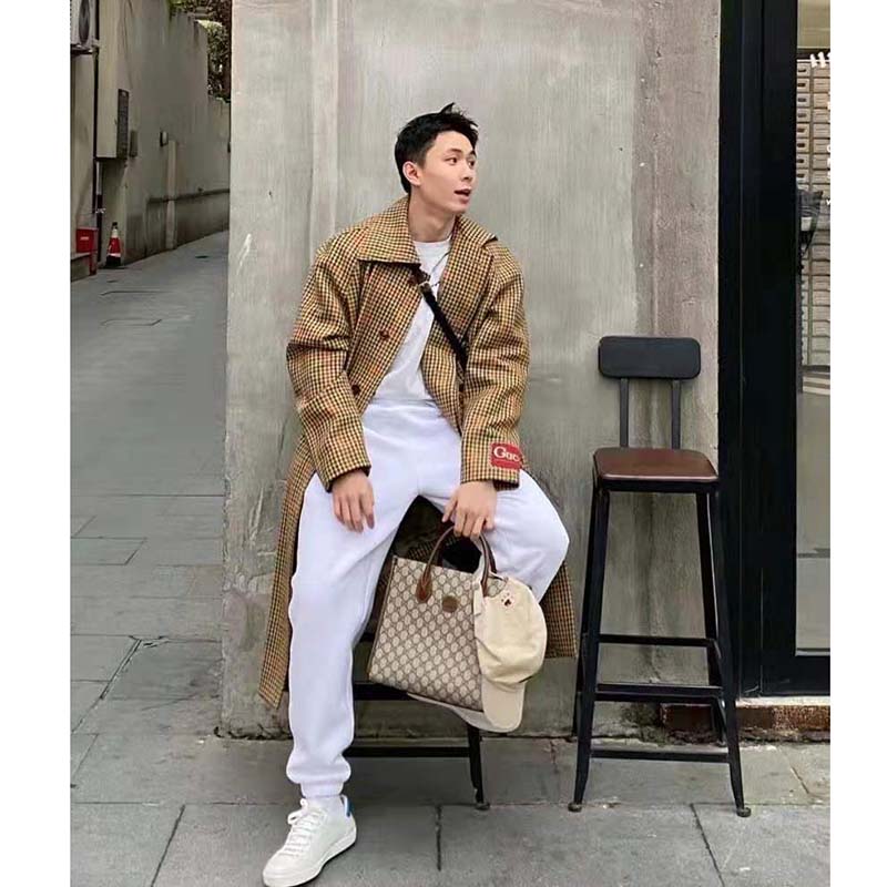 GG Supreme Canvas Mini Tote Bag in Beige - Gucci