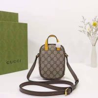 Gucci Unisex Neo Vintage Mini Bag Beige Ebony GG Supreme Canvas