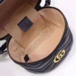 Gucci Women GG Marmont Cosmetic Case Black Matelassé Chevron Leather - Image 8